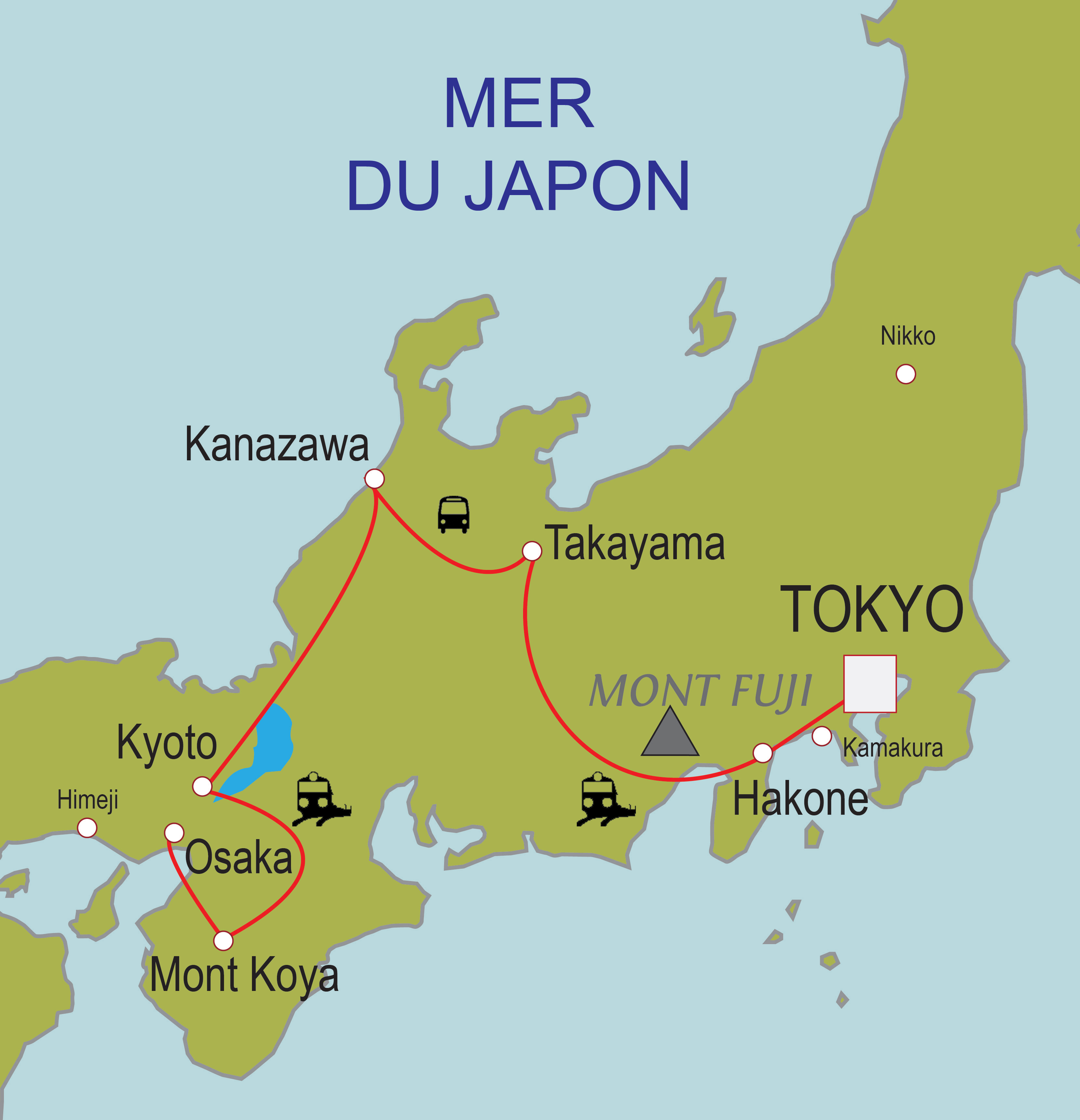 Carte du circuit Éternel Japon