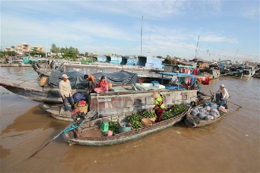 Marchés flottants Delta du Mekong